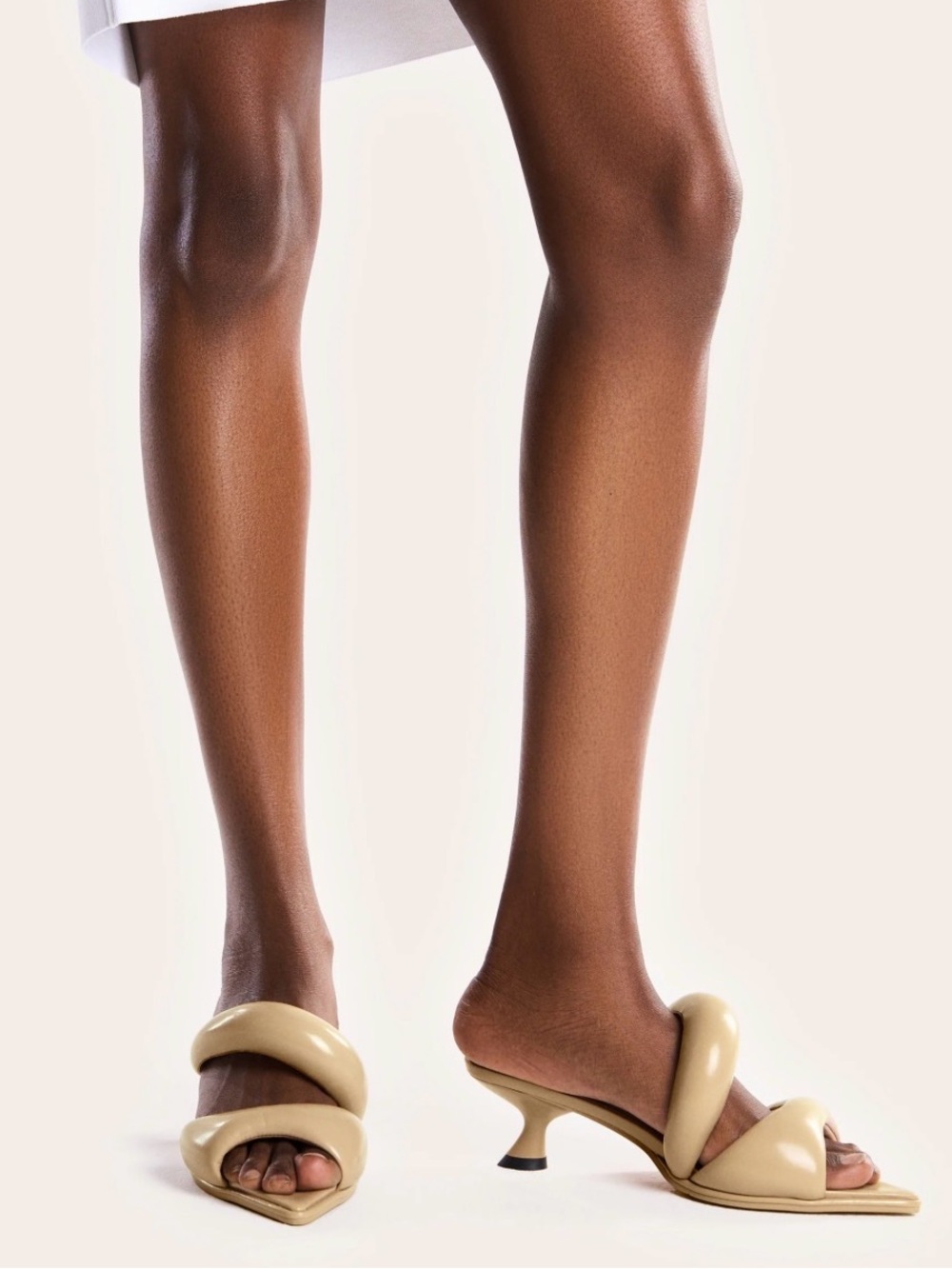 JW PEI Sara Mule Cane Sugar Pointed Toe Kitten Heel 38